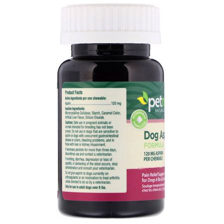 寵物健康, 寵物草藥: petnc NATURAL CARE, Dog Aspirin Formula, All Dog, Liver Flavor, 120mg, 50 Chewables