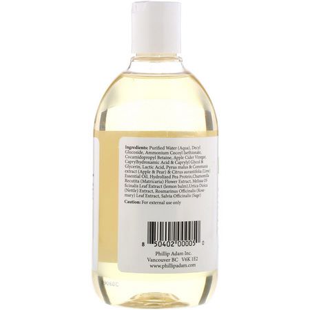 洗髮, 護髮: Phillip Adam, Shampoo, Apple Cider Vinegar, 12 fl oz (355 ml)