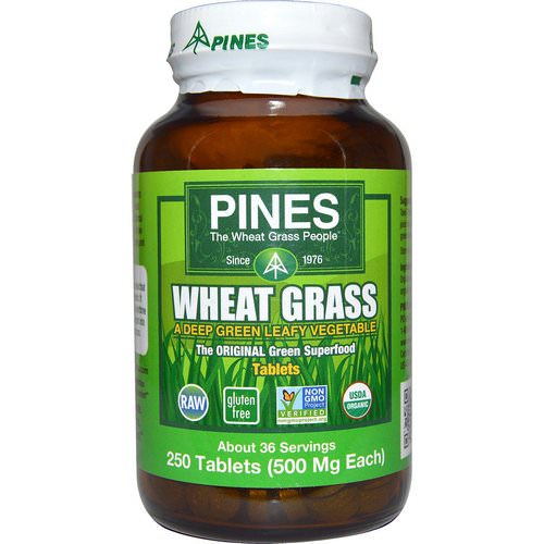Pines International, Wheat Grass, 500 mg, 250 Tablets Review
