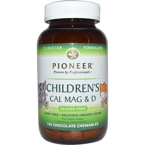 Pioneer Nutritional Formulas, Children's Cal Mag & D, Chocolate Flavor, 120 Chewables Review