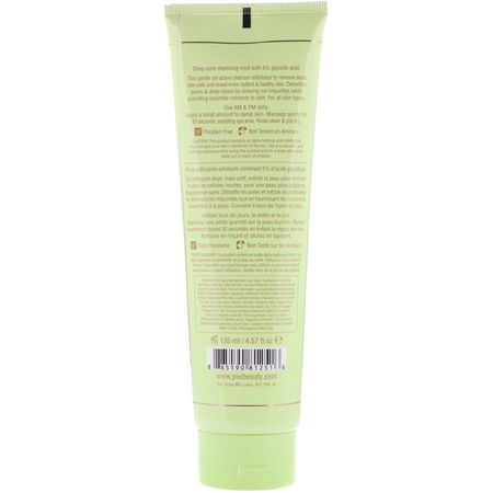 清潔劑, 洗面奶: Pixi Beauty, Glow Mud Cleanser, 4.57 fl oz (135 ml)