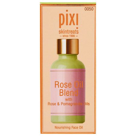 面油, 面霜: Pixi Beauty, Rose Oil Blend, Nourishing Face Oil, with Rose & Pomegranate Oils, 1.01 fl oz (30 ml)