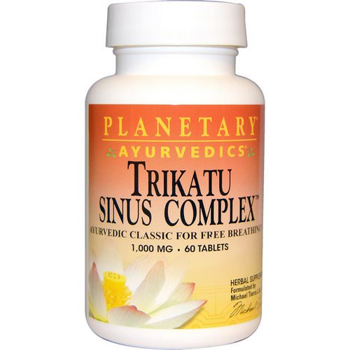 Planetary Herbals, Ayurvedics, Trikatu Sinus Complex, 1,000 mg, 60 Tablets Review