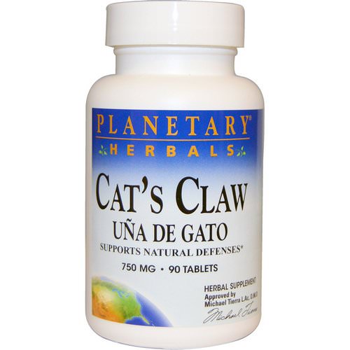 Planetary Herbals, Cat's Claw, Una de Gato, 750 mg, 90 Tablets Review