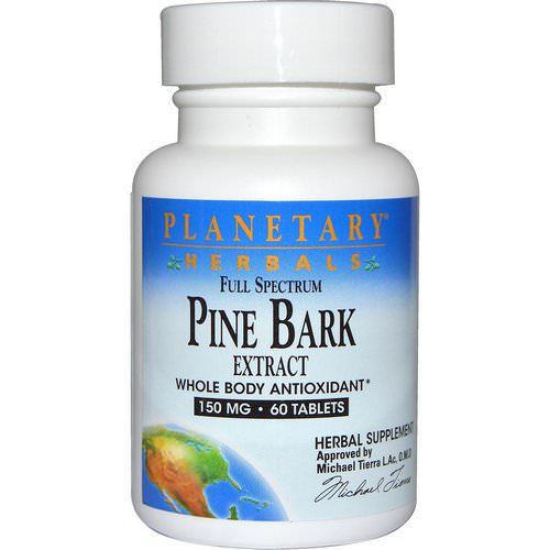 Planetary Herbals, Full Spectrum, Pine Bark Extract, 150 mg, 60 Tablets Review