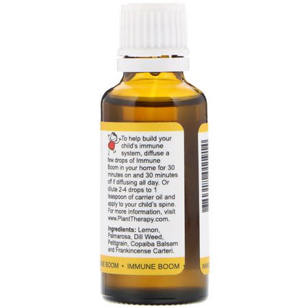 混合香精油: Plant Therapy, KidSafe, 100% Pure Essential Oils, Immune Boom, 1 fl oz (30 ml)