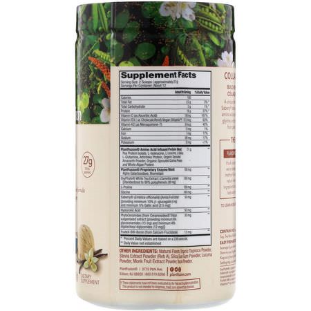 膠原補充劑, 關節: PlantFusion, Complete Plant Collagen Builder, Creamy Vanilla Bean, 11.43 oz (324 g)