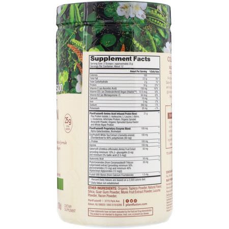 膠原補充劑, 關節: PlantFusion, Complete Plant Collagen Builder, Natural - No Stevia, 10.58 oz (300 g)