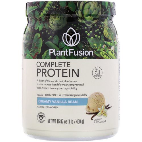 PlantFusion, Complete Protein, Creamy Vanilla Bean, 15.87 oz (450 g) Review
