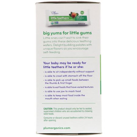 Plum Organics Teething Wafers - 磨牙晶片, 兒童餵養, 孩子, 嬰兒