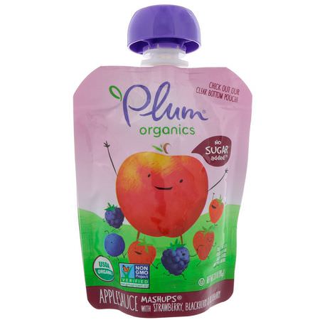 Plum Organics Pouches Purees Meals - 膳食, 果泥, 小袋, 兒童餵養