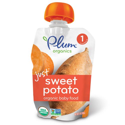Plum Organics, Organic Baby Food, Stage 1, Just Sweet Potato, 3 oz (85 g) Review