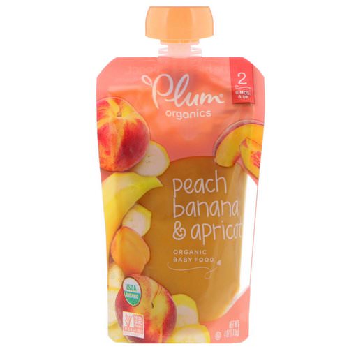 Plum Organics, Organic Baby Food, Stage 2, Peach, Banana & Apricot, 4 oz (113 g) Review