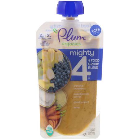 Plum Organics Pouches Purees Meals - 膳食, 果泥, 小袋, 兒童餵養