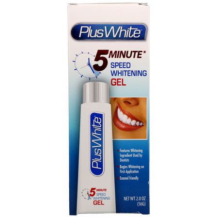 美白, 牙膏: Plus White, 5 Minute Speed Whitening Gel, 2.0 oz (56 g)