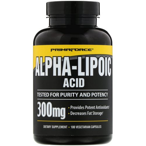 Primaforce, Alpha-Lipoic Acid, 300 mg, 180 Vegetarian Capsules Review