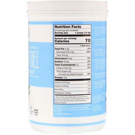 膠原蛋白補充劑, 關節: Primal Kitchen, Collagen Fuel, Grass-Fed Collagen Peptide Drink Mix, Vanilla Coconut, 13.1 oz (370 g)