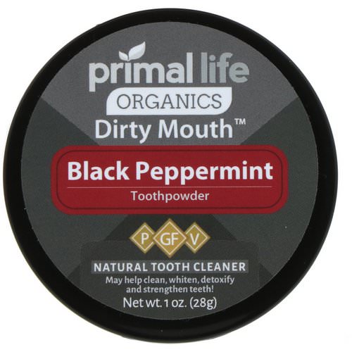 Primal Life Organics, Dirty Mouth Toothpowder, Black Peppermint, 1 oz (28 g) Review