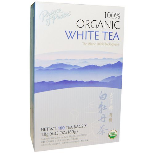 Prince of Peace, 100% Organic White Tea, 100 Sachets, 1.8 g Each Review