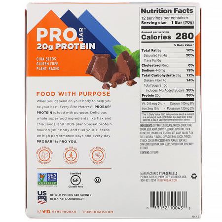ProBar Soy Protein Bars - 大豆蛋白棒, 蛋白棒, 核仁巧克力餅, 餅乾