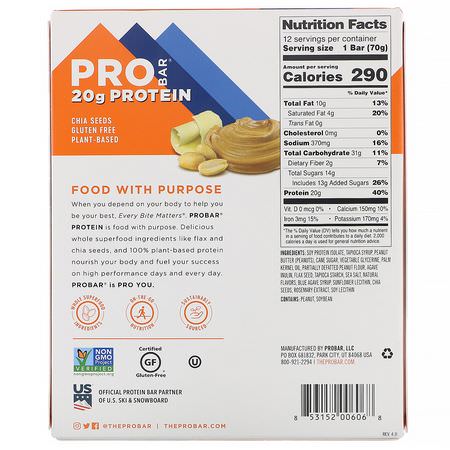 ProBar Plant Based Protein Bars - 基於植物的蛋白質棒, 蛋白棒, 核仁巧克力餅, 餅乾