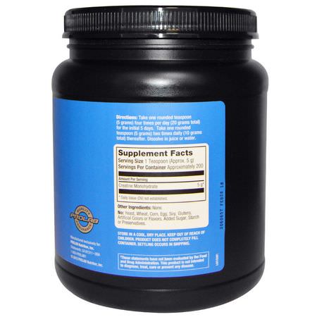 一水肌酸, 肌酸: ProLab, Creatine Monohydrate, 2.2 lbs (1000 g)