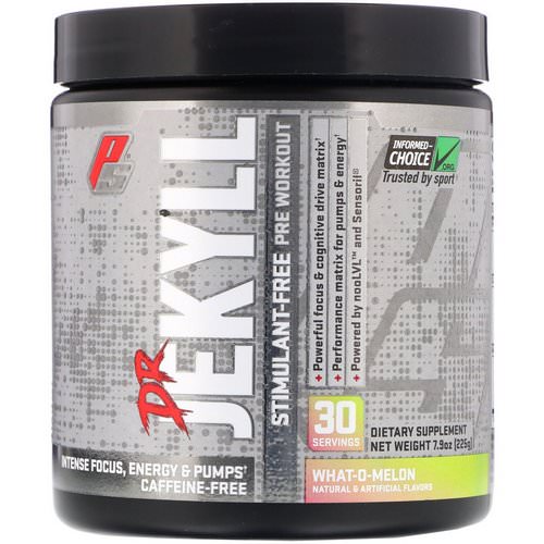 ProSupps, Dr Jekyll, Stimulant-Free Pre-Workout, What-O-Melon, 7.9 oz (225 g) Review