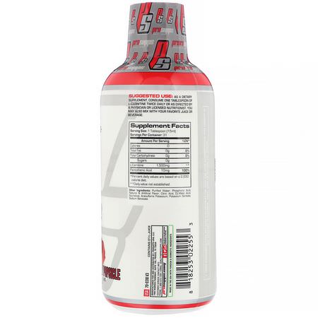 左旋肉鹼, 氨基酸: ProSupps, L-Carnitine 1500, Cherry Popsicle, 16 fl oz (473 ml)