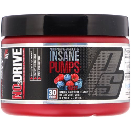 ProSupps, NO3Drive, Nitric Oxide Amplifier, Blue Razz, 2.9 oz (81 g) Review