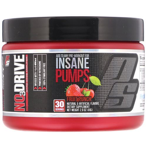 ProSupps, NO3Drive, Nitric Oxide Amplifier, Fruit Punch, 2.9 oz (81 g) Review