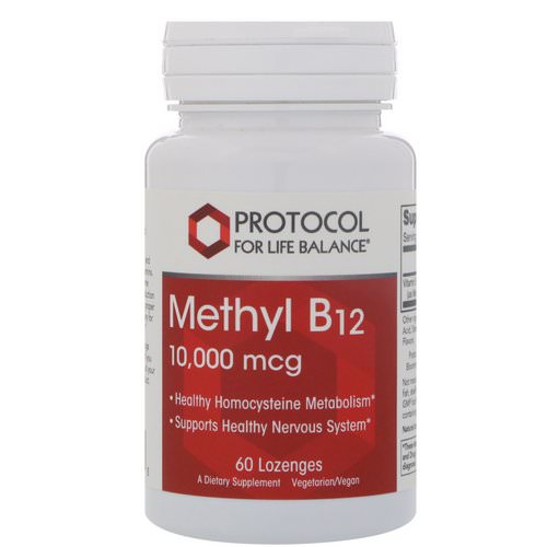 Protocol for Life Balance, Methyl B-12, 10,000 mcg, 60 Lozenges Review