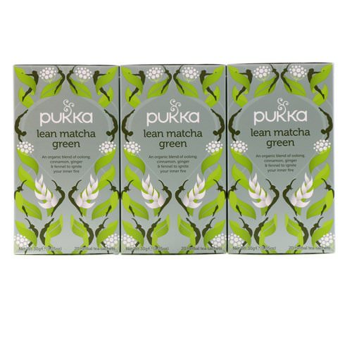 Pukka Herbs, Lean Matcha Green, 3 Pack, 20 Herbal Tea Sachets Each Review