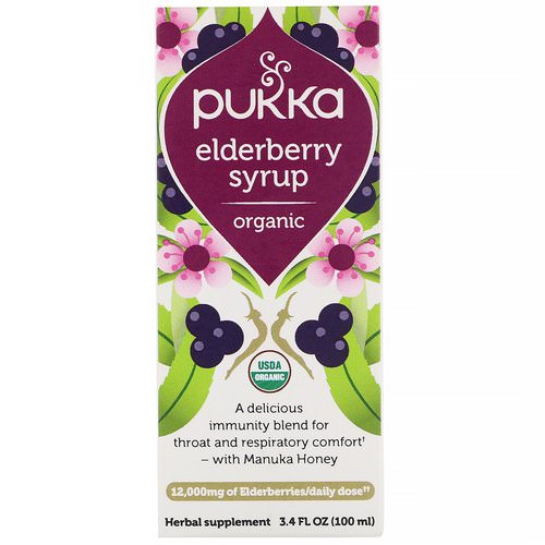 Pukka Herbs, Organic Elderberry Syrup, 3.4 fl oz (100 ml) Review