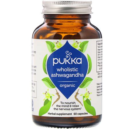 Pukka Herbs Ashwagandha - Ashwagandha, 適應原, 順勢療法, 草藥