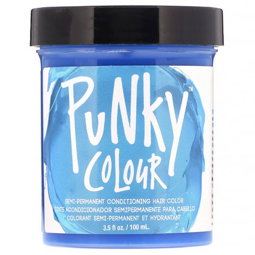 Punky Colour, Semi-Permanent Conditioning Hair Color, Lagoon Blue, 3.5 fl oz (100 ml) Review