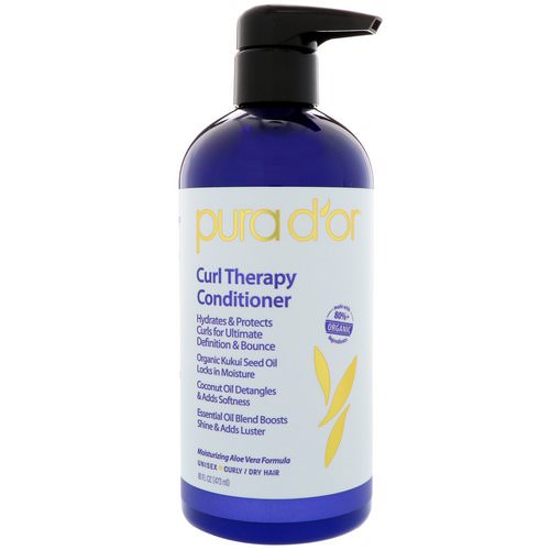 Pura D'or, Curl Therapy Conditioner, 16 fl oz (473 ml) Review