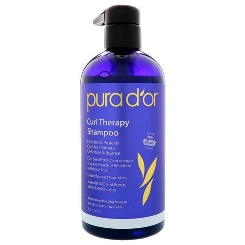 Pura D'or, Curl Therapy Shampoo, 16 fl oz (473 ml) Review