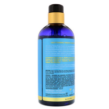 頭皮護理, 頭髮: Pura D'or, Hair Thinning Therapy Shampoo, 16 fl oz (473 ml)