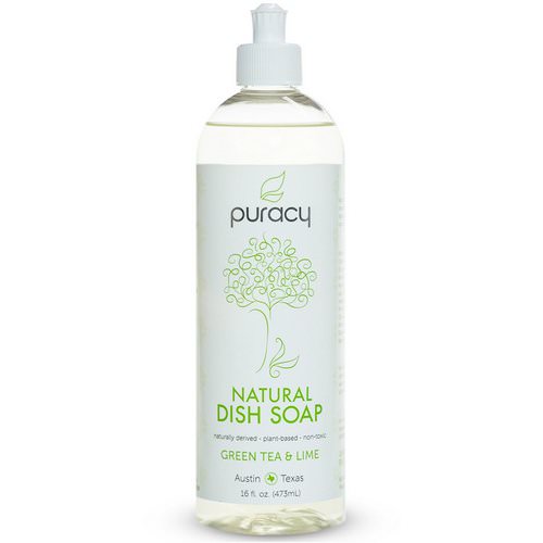 Puracy, Natural Dish Soap, Green Tea & Lime, 16 fl oz (473 ml) Review