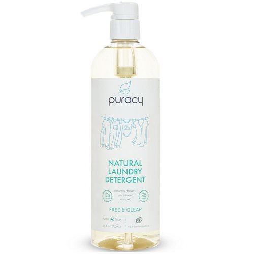 Puracy, Natural Laundry Detergent, Free & Clear, 24 fl oz (710 ml) Review