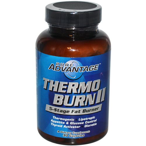 Pure Advantage, Thermo Burn II, 5-Stage Fat Burner, 90 Capsules Review
