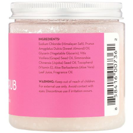 拋光, 身體磨砂膏: Pure Body Naturals, Himalayan Pink Salt Scrub, 12 oz (340 g)