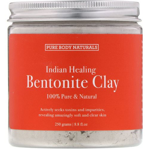 Pure Body Naturals, Indian Healing Bentonite Clay, 8.8 fl oz (250 g) Review
