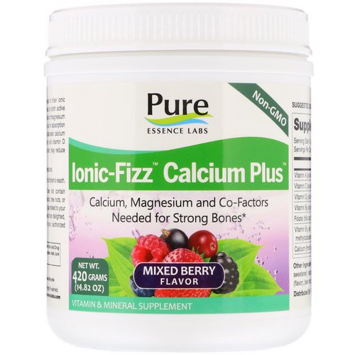Pure Essence, Ionic-Fizz Calcium Plus, Mixed Berry, 14.82 oz (420 g) Review
