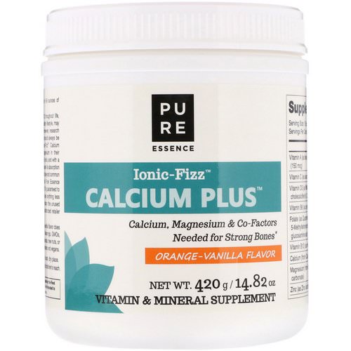Pure Essence, Ionic-Fizz Calcium Plus, Orange Vanilla Flavor, 14.82 oz (420 g) Review