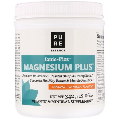 Pure Essence, Ionic-Fizz Magnesium Plus, Orange-Vanilla, 12.06 oz (342 g) Review