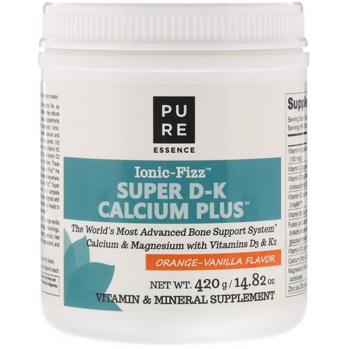 Pure Essence, Ionic-Fizz, Super D-K Calcium Plus, Orange Vanilla, 14.82 oz (420 g) Review