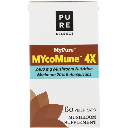 Pure Essence, MyPure, MYcoMune 4X, 60 Vegi-Caps Review
