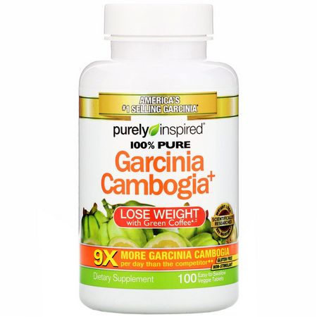 Purely Inspired Garcinia Cambogia - 藤黃果, 體重, 飲食, 補品