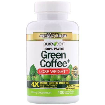 Purely Inspired Green Coffee Bean Extract Green Coffee Bean Extract - 順勢療法, 草藥, 綠咖啡豆提取物, 重量